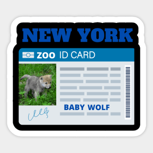 NEW YORK ZOO WOLF Sticker